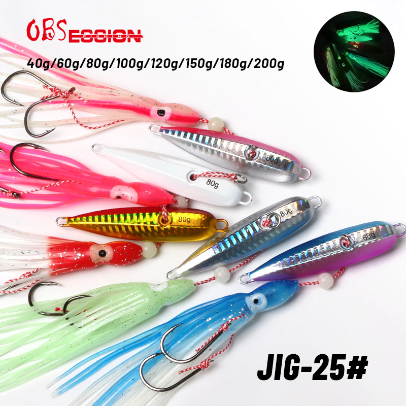 Fishing Lure Buzzbait - OBSESSION J25 Inchiku Squid Lure Metal