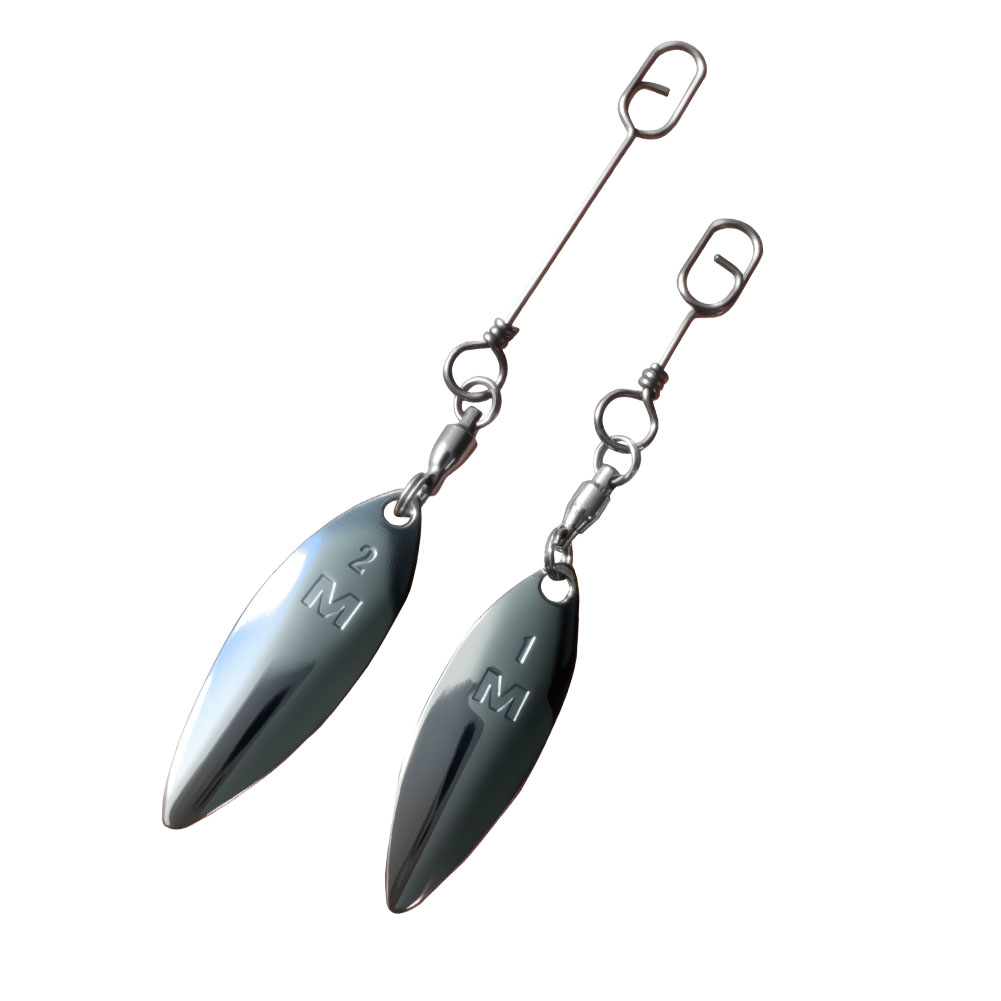 10pcs Willowleaf Blades Spinne - Fishing Lure Buzzbait ulasan dan harga