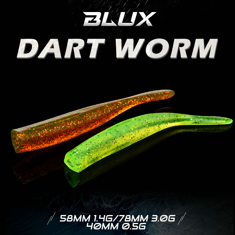 BLUX New Dart Worm Soft Bait 5 - Fishing Lure Buzzbait ulasan dan harga