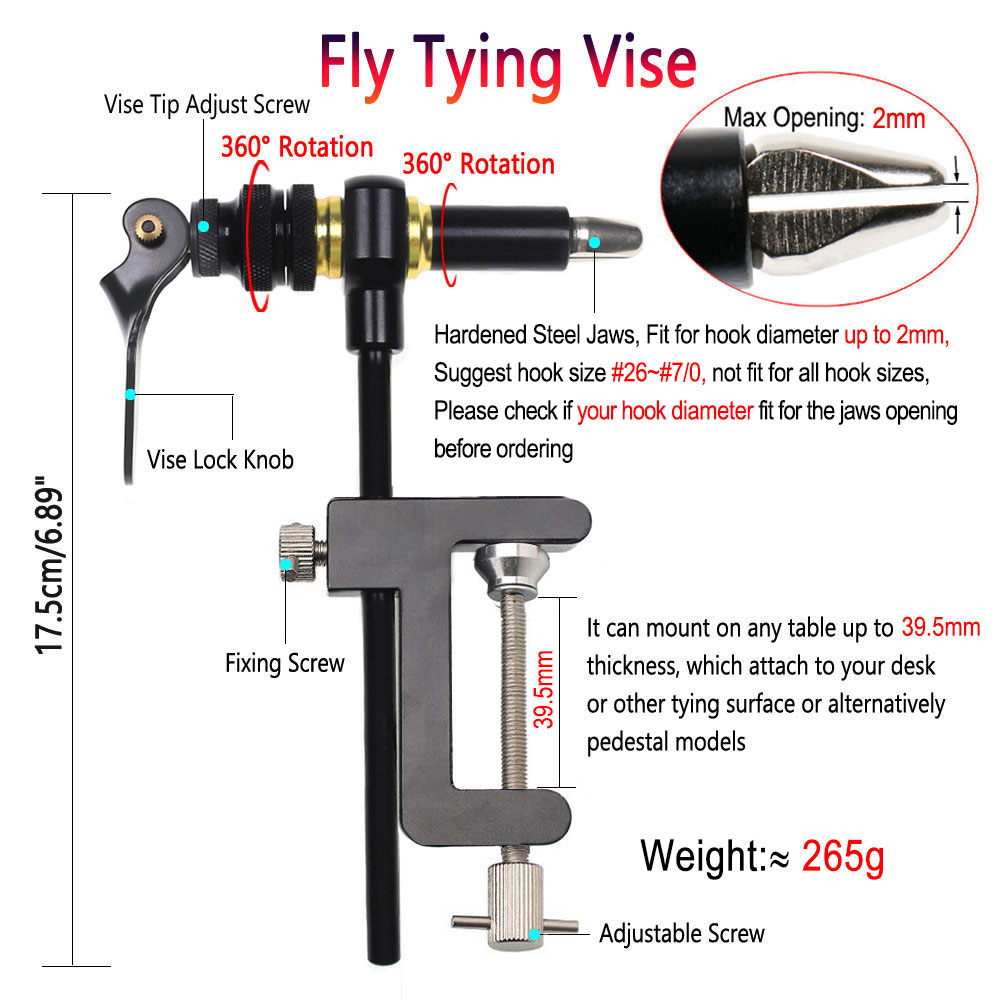 Bimoo 360° Rotation C-Clamp Fl - Fishing Lure Making Kit ulasan dan harga