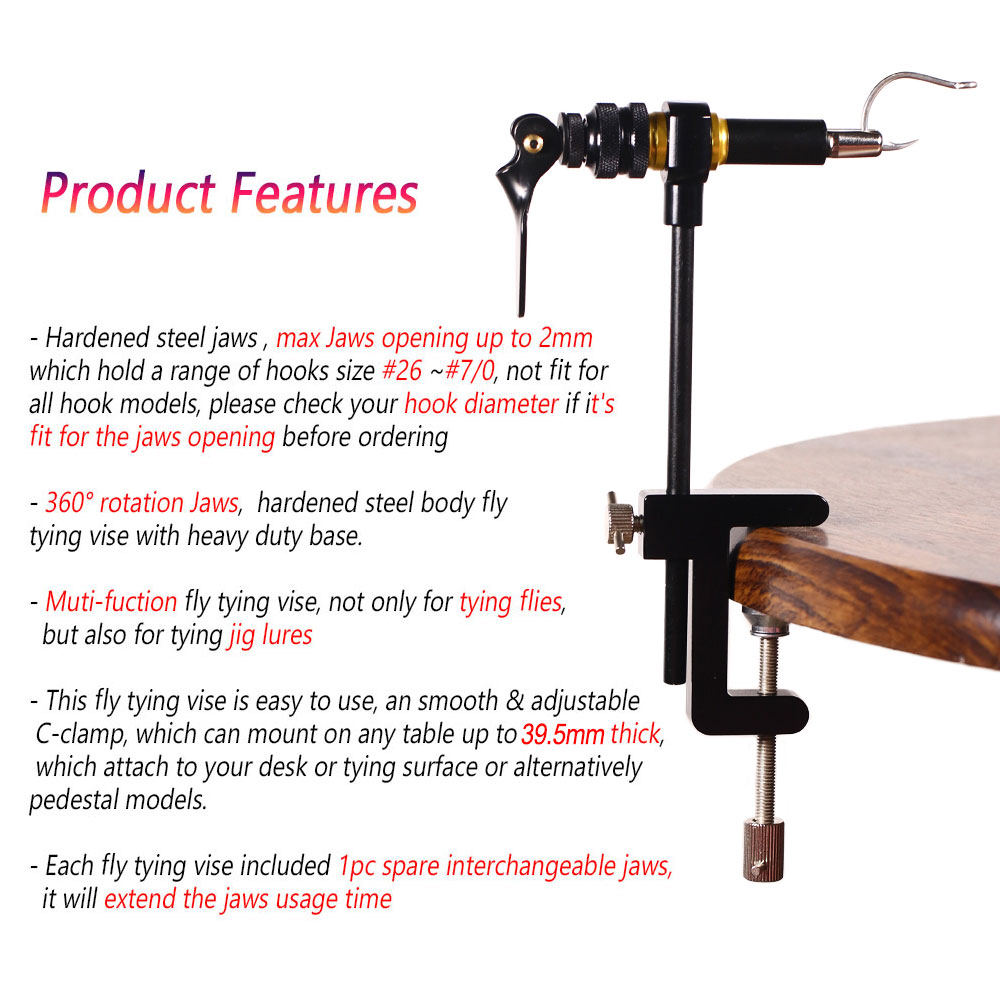 Bimoo 360° Rotation C-Clamp Fl - Fishing Lure Making Kit ulasan dan harga